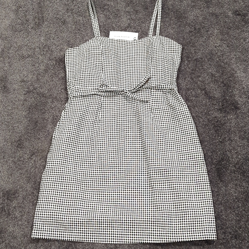 Frank and Oak Black and white summer dress size Medium
